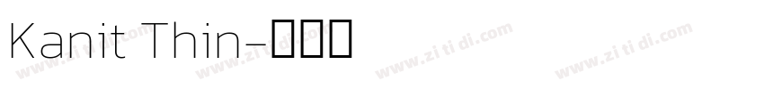 Kanit Thin字体转换